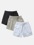 3 Pieces Workout Drawstring Beach Shorts