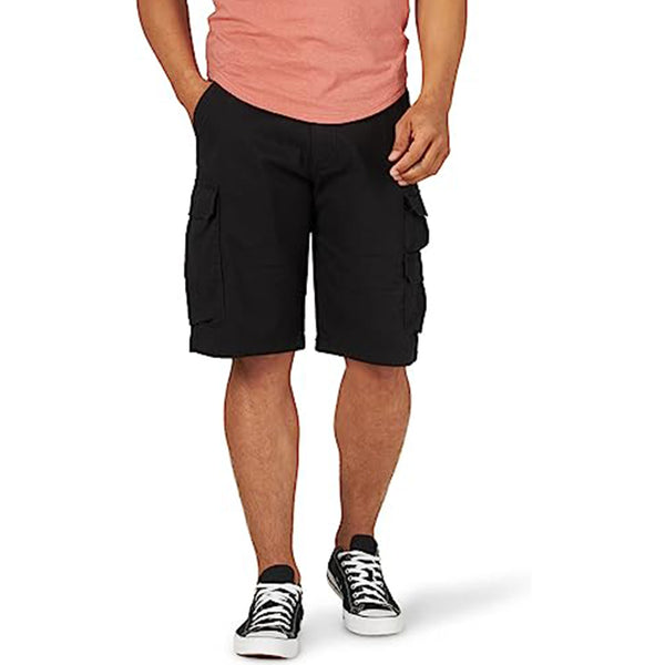 Stretch Zipper Closure Cargo Shorts