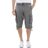 Button Closure Cargo Shorts