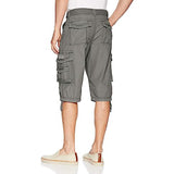Button Closure Cargo Shorts