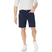 Zipper Closure Straight Fit Pocket Short