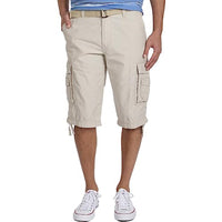 Button Closure Cargo Shorts