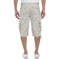 Button Closure Cargo Shorts