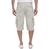 Button Closure Cargo Shorts