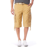 Button Closure Cargo Shorts
