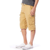 Button Closure Cargo Shorts