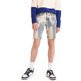 Zipper Closure Denim Shorts