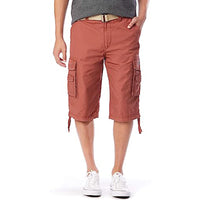 Button Closure Cargo Shorts