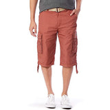 Button Closure Cargo Shorts