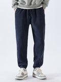 Casual Drawstring Corduroy Pants