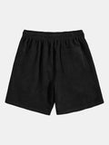 Corduroy Solid Plain Beach Shorts
