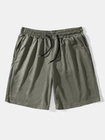 Mid Length Plain Beach Shorts