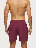 Drawstring Waist Swim Trunks