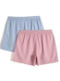 2 Pieces Drawstring Swim Trunks