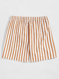 Summer Stripes Print Swim Shorts