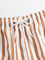 Summer Stripes Print Swim Shorts