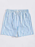 Summer Stripes Print Swim Shorts