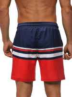 Striped Print Comfort Swim Shorts