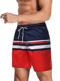 Striped Drawstring Swim Shorts