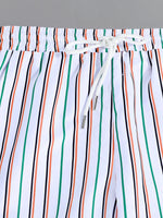 Striped Drawstring Versatile Shorts