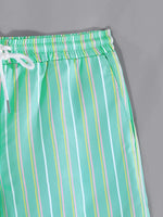 Color Striped Swim Shorts
