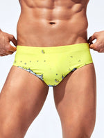 Cartoon Graphic Swim Brief