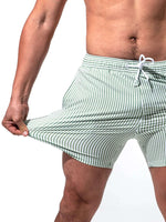 Color Striped Swim Short