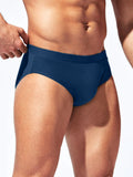 Solid Colored Plain Fabric Swim Brief