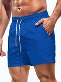 Solid Colored Swim Trunks