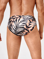 Tropical Print Swim Brief