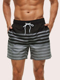 Striped Print Beach Shorts
