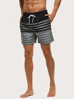 Striped Print Beach Shorts