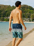 Tropical Print Beach Shorts