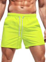 Drawstring Non-Stretch Swim Trunks