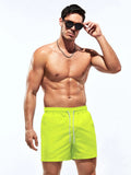 Drawstring Non-Stretch Swim Trunks