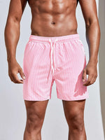 Color Striped Swim Short