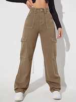 High Rise Side Pocket Jeans