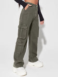 Flap Pocket Cargo Jeans