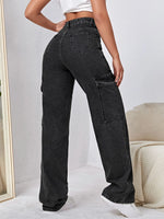 High Rise Side Pocket Jeans