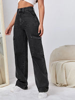 High Rise Side Pocket Jeans