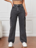 High Rise Straight Fit Jean