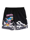 Cartoon And Letter Swim Shorts