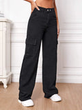 High Rise Cargo Pants