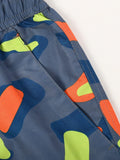 Allover Print Drawstring Waist Beach Shorts