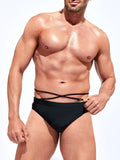 Medium Stretch Solid Color Swim Brief