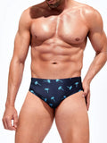 Tropical Print Swim Brief