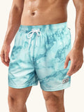 Tie Dye Waist Swim Trunks