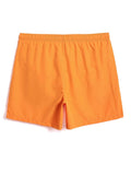 Drawstring Waist Non Stretch Swim Trunks