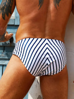 Chevron Printed Swim Brief