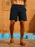 Top Stitching Swim Trunks